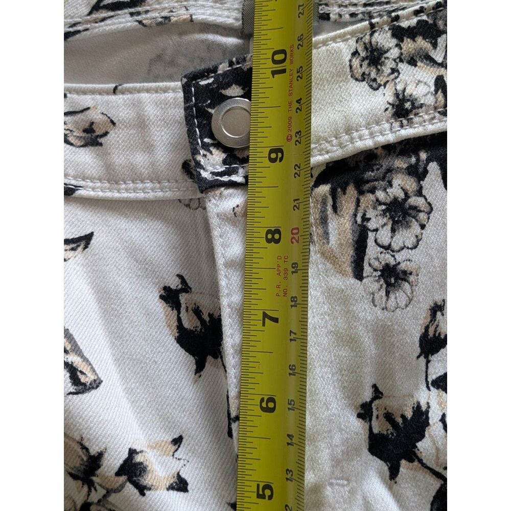 NWOT White House Black Market Floral Print Ankle Capri Length Jeans Sz 10 - Picture 10 of 10